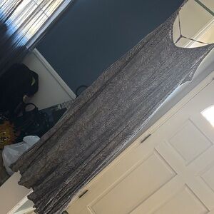 Ava & Viv Black Patterned Maxi Dress